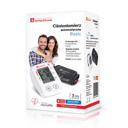 Zdjęcie produktu - ZYSKAJ ZDROWIE Ciśnieniomierz automatyczny BASIC 3UG1-2P, 1 szt.