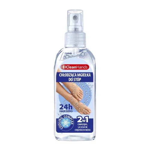 Zdjęcie produktu - CleanHands Chłodząca mgiełka do st&oacute;p, 100 ml