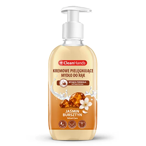 Zdjęcie produktu - CleanHands Kremowe mydło do rąk Jaśmin i Bursztyn, 500 ml