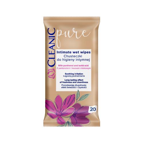 Zdjęcie produktu - CLEANIC Pure Chusteczki do higieny intymnej, 20szt.