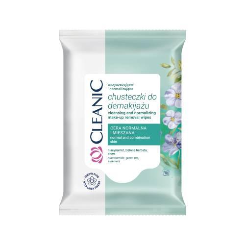Zdjęcie produktu - CLEANIC Oczyszczająco-normalizujące chusteczki do demakijażu, 10szt.