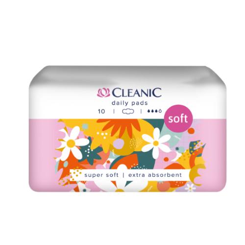 Zdjęcie produktu - CLEANIC SOFT DAY PADS Podpaski higieniczne dla kobiet, 10szt.