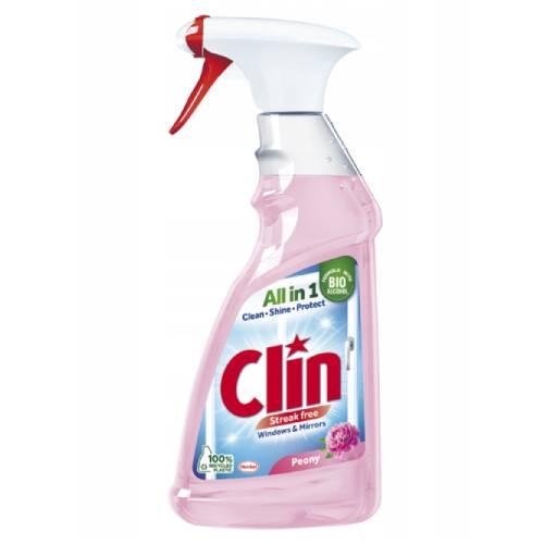 Zdjęcie produktu - Clin Płyn do mycia szyb i luster Piwonia, 500 ml
