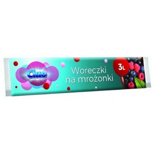 Zdjęcie produktu - Cluo Woreczki na mrożonki 3litry, 30szt.