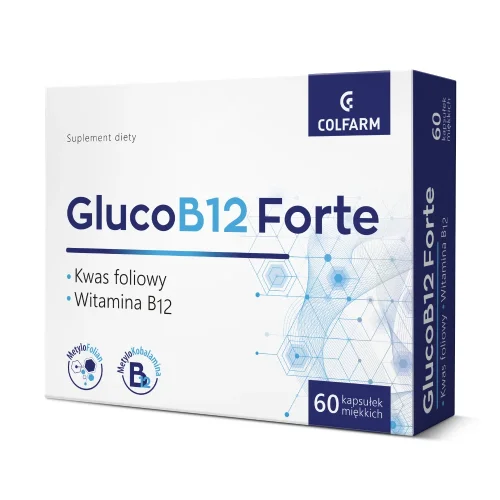 Zdjęcie produktu - Colfarm GlucoB12 Forte, 60 kaps.