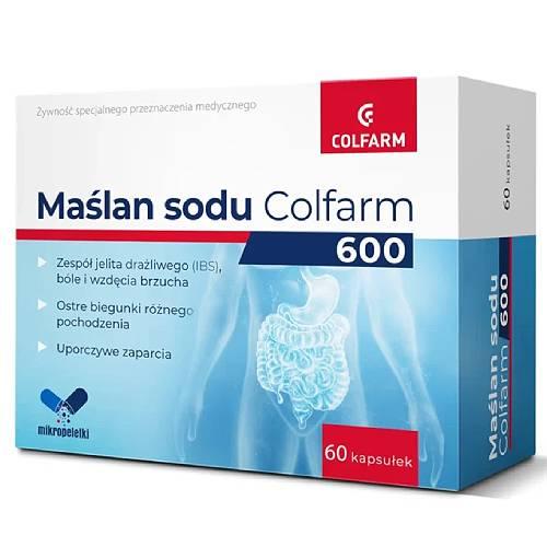 Zdjęcie produktu - COLFARM Maślan sodu 600, 60 kaps.