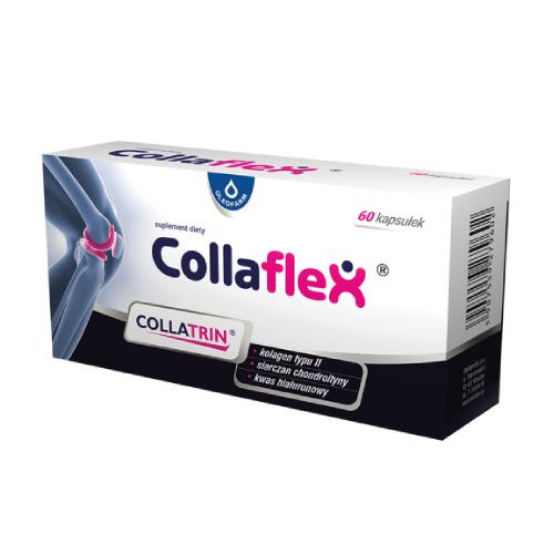 Zdjęcie produktu - Collaflex, 60 kaps. - suplement diety zawierający kolagen i kwas hialuronowy