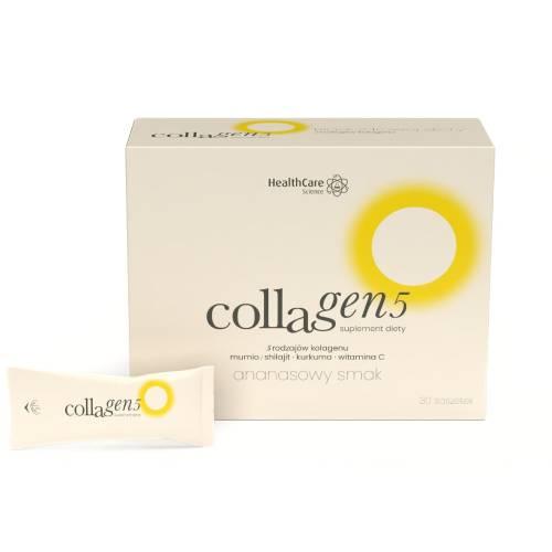 Zdjęcie produktu - Collagen5, smak ananasowy, 30 sasz.
