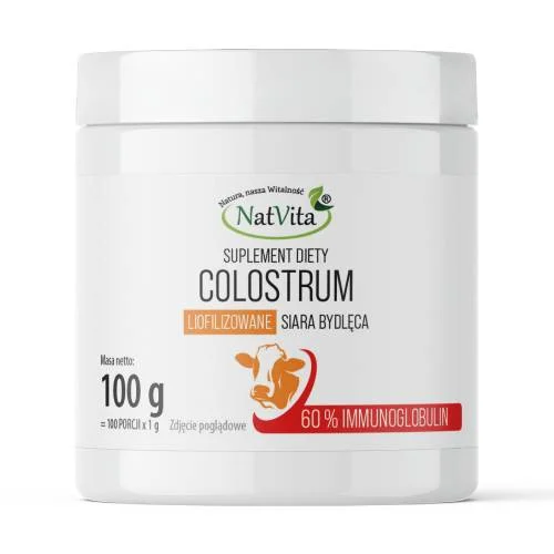Zdjęcie produktu - NatVita Colostrum 60% IG Liofilizowane, 100 g