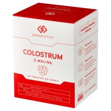 Zdjęcie produktu - GENACTIV Colostrum z maliną, 60 tabletek do ssania
