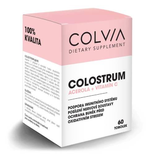 Zdjęcie produktu - Colvia Colostrum + Acerola + Witamina C, 60 kaps.