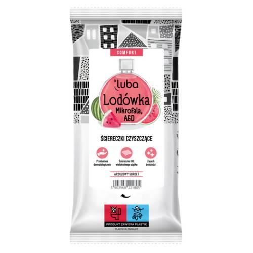 Zdjęcie produktu - LUBA COMFORT Czyszczące ściereczki do lod&oacute;wki - Arbuz, 32szt.