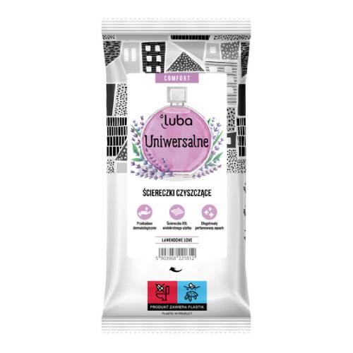 Zdjęcie produktu - LUBA COMFORT Czyszczące ściereczki Uniwersalne Lawenda, 32 szt.