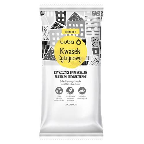 Zdjęcie produktu - LUBA COMFORT Czyszczące ściereczki Kwasek Cytrynowy, 24 szt.