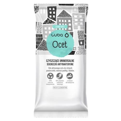 Zdjęcie produktu - LUBA COMFORT Ocet ściereczki uniwersalne do r&oacute;żnych powierzchni, 24 szt.