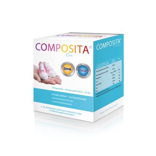Zdjęcie produktu - Composita One, 30 kaps. + 30kaps. DHA