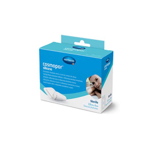 Zdjęcie produktu - COSMOPOR Silicone opatrunek samoprzylepny 7,2x5cm, 5szt.