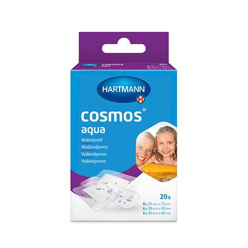Zdjęcie produktu - Cosmos aqua 3 rozmiary Plastry opatrunkowe, 20szt.