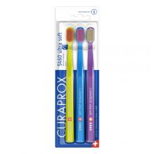 CURAPROX CS 5460 Szczoteczka manualna ultra miękka - mix kolor&oacute;w, 3 sztuki