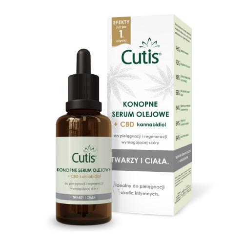 Zdjęcie produktu - CUTIS Konopne serum olejowe + CBD, 50ml