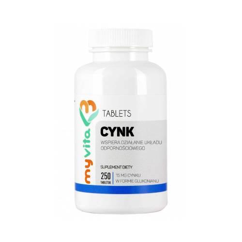 Zdjęcie produktu - MyVita Cynk 15 mg, 250 tabl.