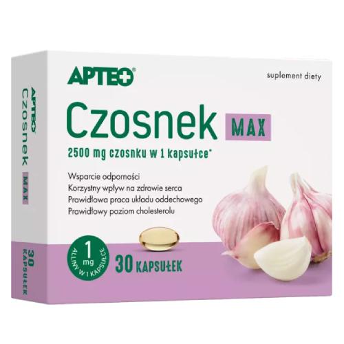 Zdjęcie produktu - Czosnek Max APTEO, 30 kapsułek