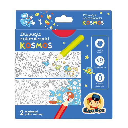 Zdjęcie produktu - CzuCzu Dłuuugie kolorowanki Kosmos dla dzieci 4+