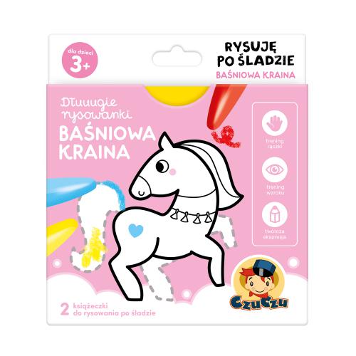 CzuCzu Dłuuugie rysowanki Rysuję po śladzie - Baśniowa kraina dla dzieci 3+