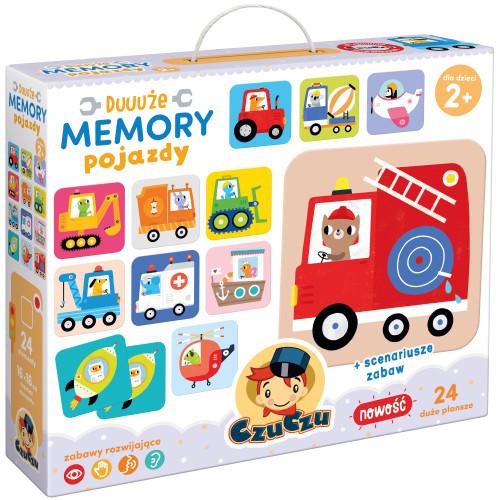 Zdjęcie produktu - CzuCzu Duuuże memory Pojazdy dla dzieci 2+