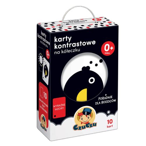 CzuCzu Karty kontrastowe na k&oacute;łeczku 0m+ i poradnik dla rodzic&oacute;w