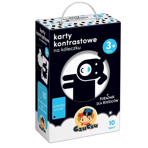 CzuCzu Karty kontrastowe na k&oacute;łeczku 3m+ i poradnik dla rodzic&oacute;w