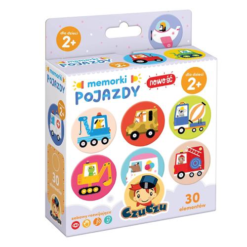 CzuCzu Memorki Pojazdy Gra pamięciowa dla dzieci 2+