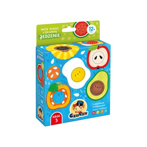Zdjęcie produktu - CzuCzu Moje puzzle z dziurką Jedzenie 12m+