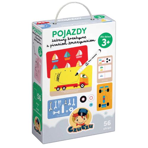 CzuCzu Pojazdy Zabawy kreatywne z pisakiem zmazywakiem 3+
