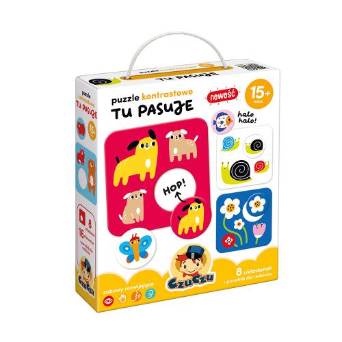 Zdjęcie produktu - CzuCzu Puzzle kontrastowe Tu Pasuje