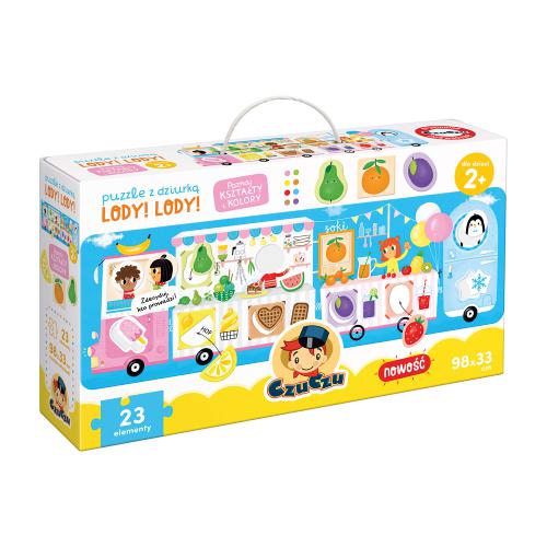 CzuCzu Puzzle z dziurką Lody! Lody! dla dzieci 2+