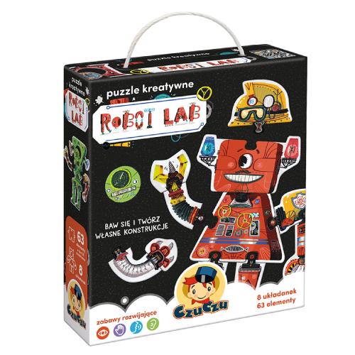 Zdjęcie produktu - CzuCzu Robot Lab Puzzle kreatywne, 63 elementy