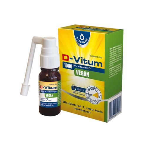 Zdjęcie produktu - D-Vitum 1000 j.m. VEGAN &ndash; aerozol, 7ml