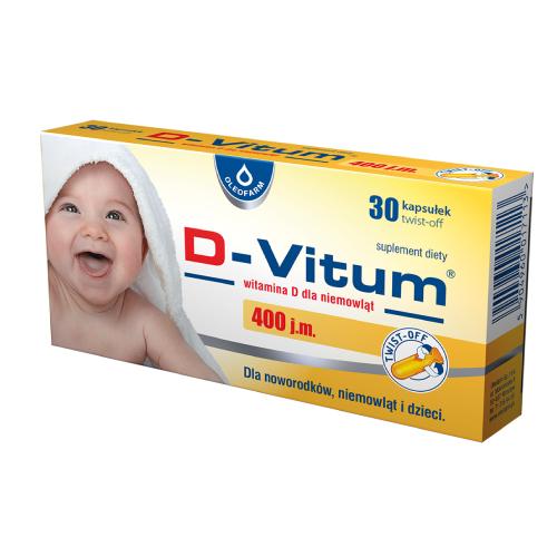 Zdjęcie produktu - D-VITUM 400 twist-off, 30kaps.