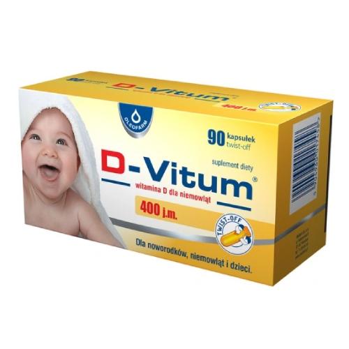 Zdjęcie produktu - D-VITUM 400 twist-off, 90kaps.
