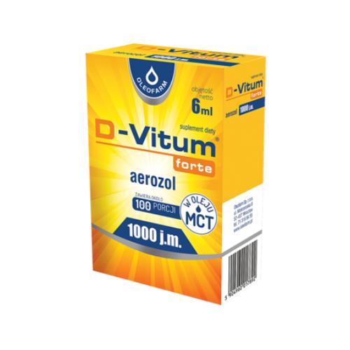 Zdjęcie produktu - D-Vitum Forte 1000j.m. aerozol, 6ml