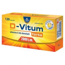 Zdjęcie produktu - D-Vitum forte 2000 j.m. -  120 kapsułek 