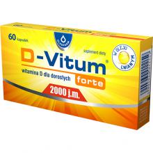 Zdjęcie produktu - D-Vitum forte 2000 j.m. - 60 kapsułek (20301)