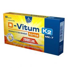 Zdjęcie produktu - D-Vitum forte 2000 j.m. K2 - 60 kapsułek