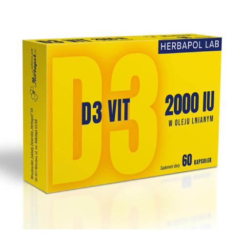 Zdjęcie produktu - D3 Vit 2000 Herbapol Lab, 60kaps.