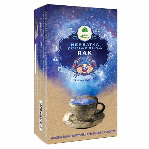 Zdjęcie produktu - DARY NATURY Herbata Zodiakalna Rak, 20 saszetek