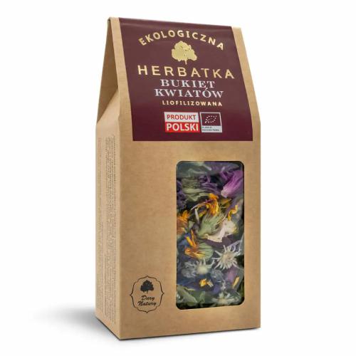 Zdjęcie produktu - DARY NATURY Herbatka bukiet kwiat&oacute;w liofilizowana Eko, 15g