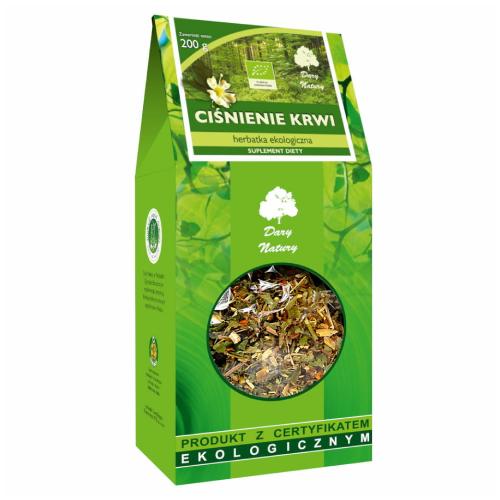 Zdjęcie produktu - DARY NATURY Herbatka Ciśnienie krwi EKO, 200 g USZKODZONE OPAKOWANIE TEKTUROWE