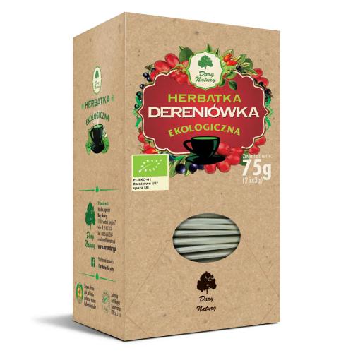 Zdjęcie produktu - DARY NATURY Herbatka Dereni&oacute;wka, 25 saszetek