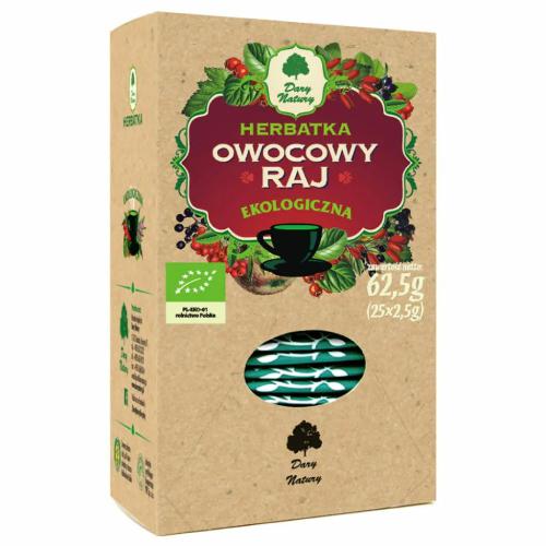 Zdjęcie produktu - DARY NATURY Herbatka Owocowy raj EKO, 25 saszetek